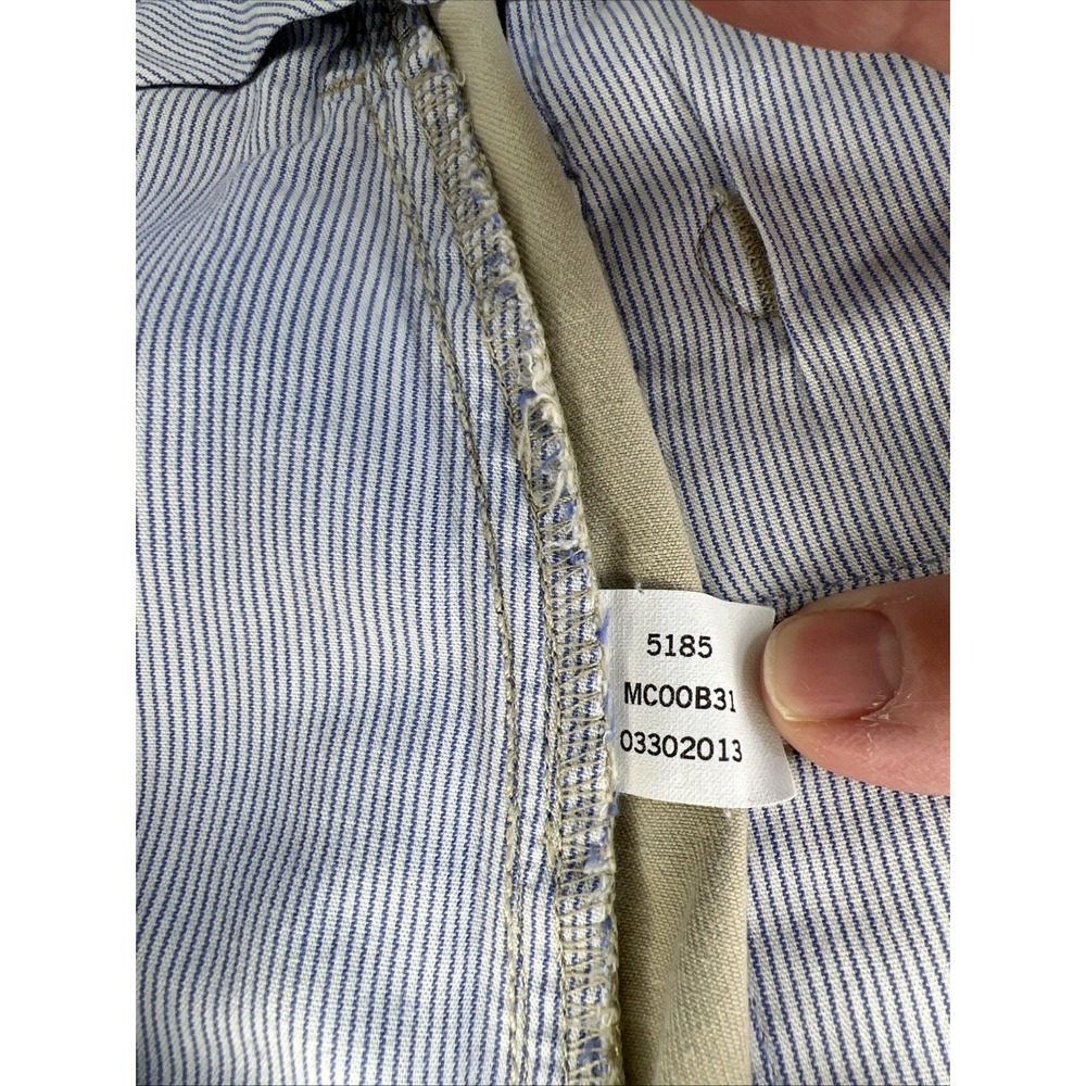 Peter Millar Shorts Mens 38 Khaki Pima Cotton Peru Luxury Golf Flat Front Preppy - Picture 6 of 14